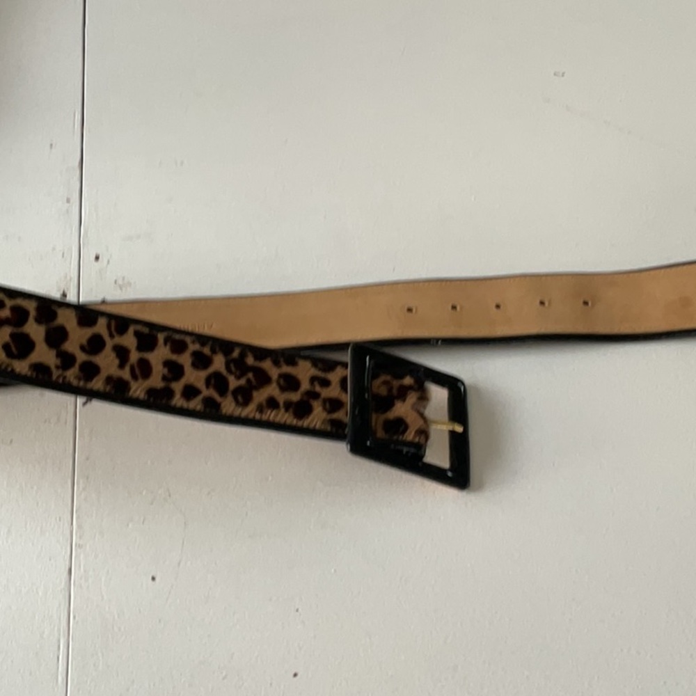 Leopard Print Women's Belt medium